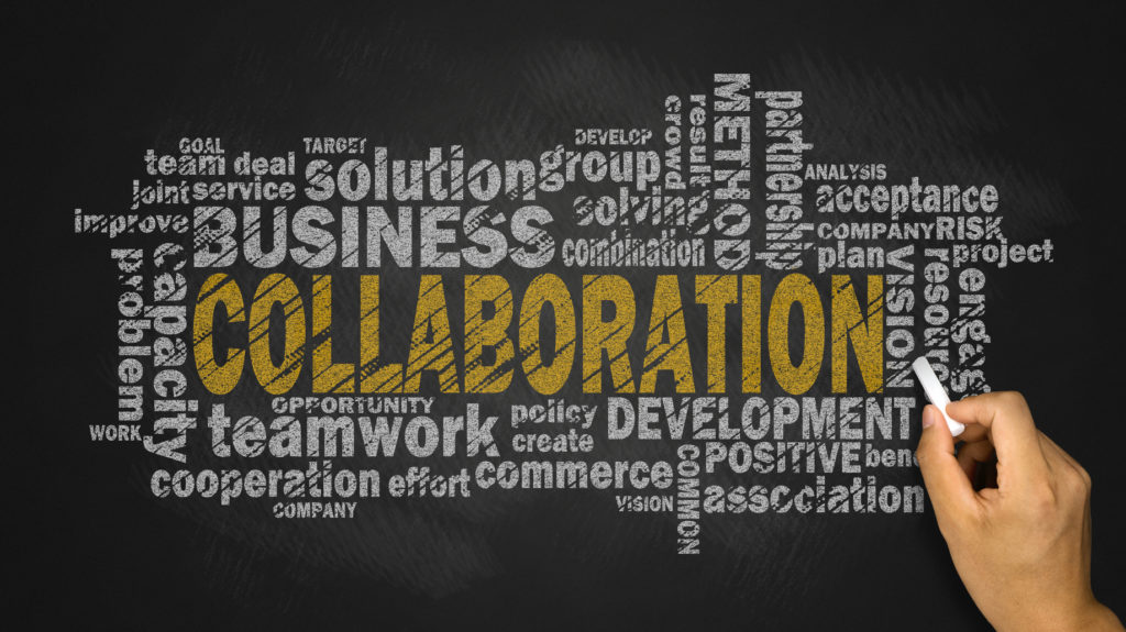 collaboration word cloud